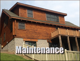  New Kent County, Virginia Log Home Maintenance