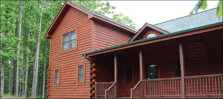 Log Home Staining in New Kent County, Virginia