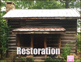 Historic Log Cabin Restoration  New Kent County, Virginia